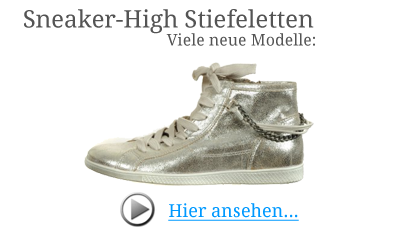 Im Bild: Tamaris Sneaker-High Stiefelette in silber