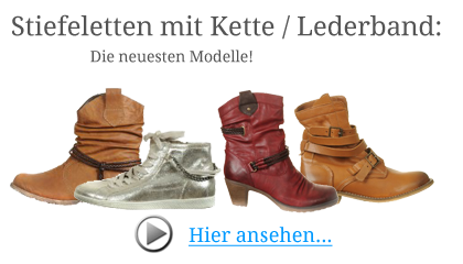 Stiefeletten mit Kette